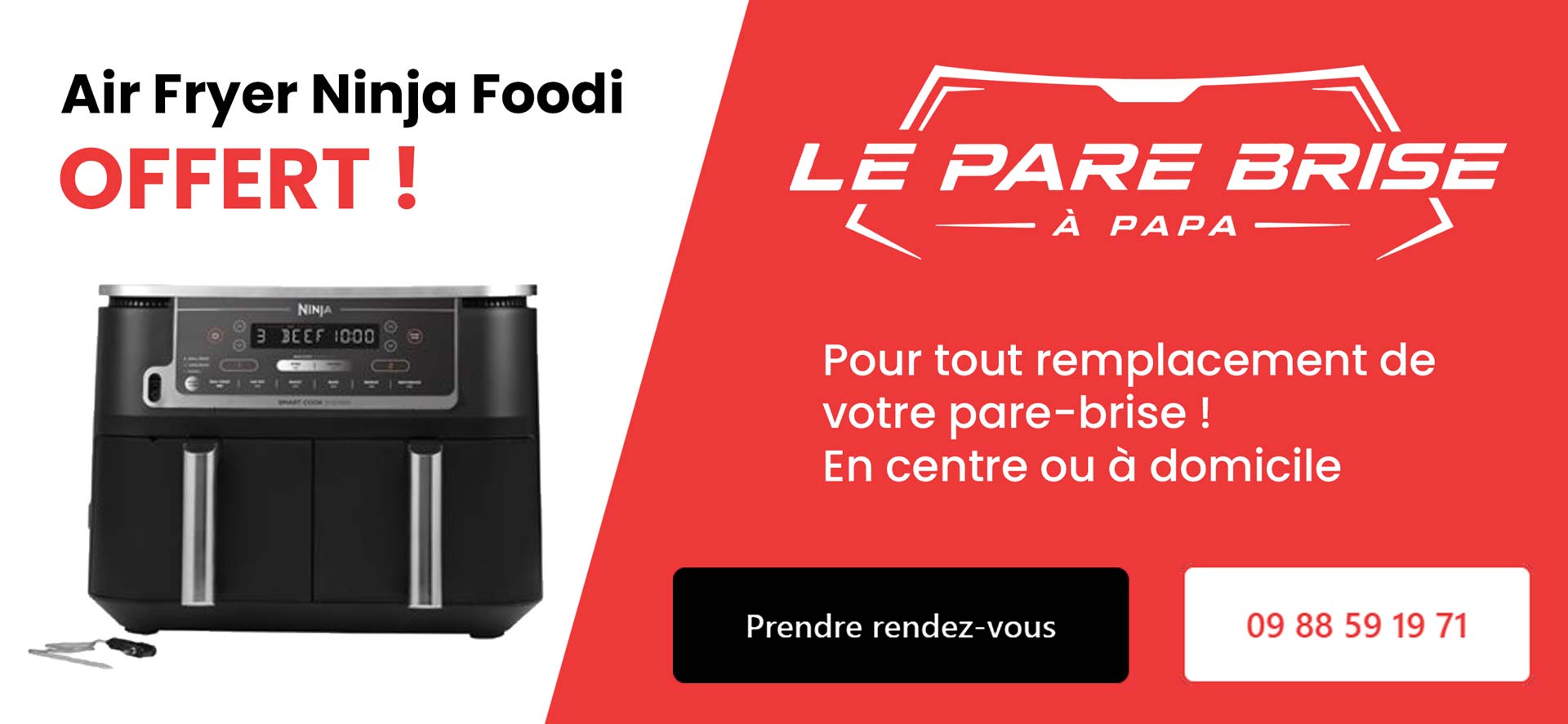 offre remplacement pare-brise air fryer