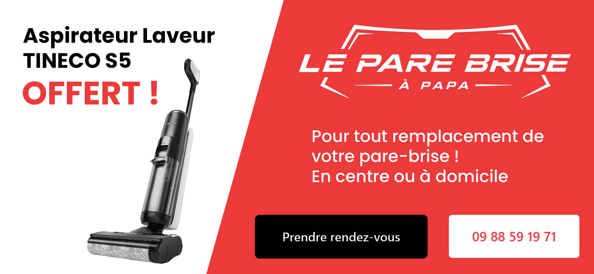 offre remplacement pare-brise tineco